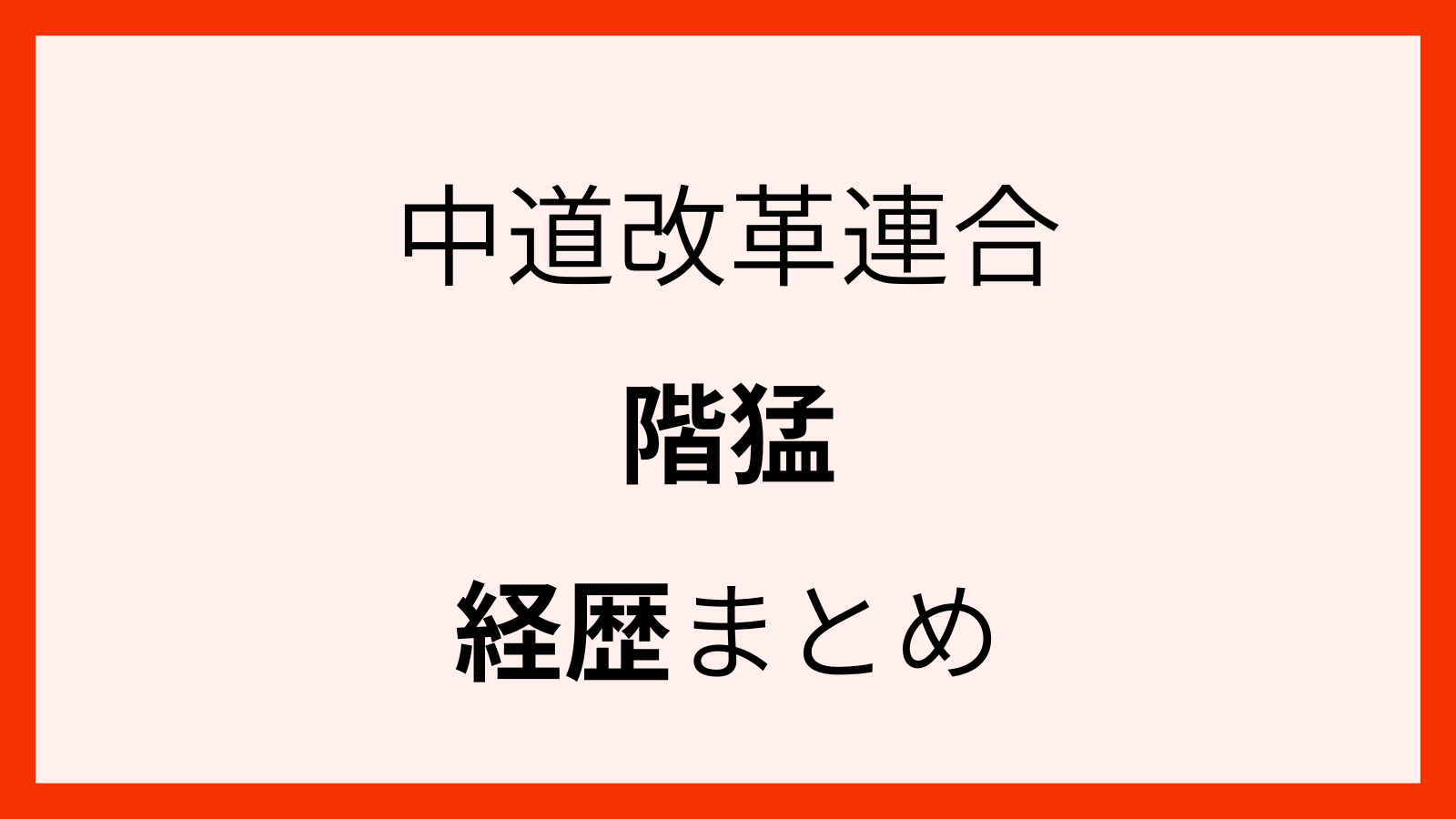 中道改革連合階猛の経歴